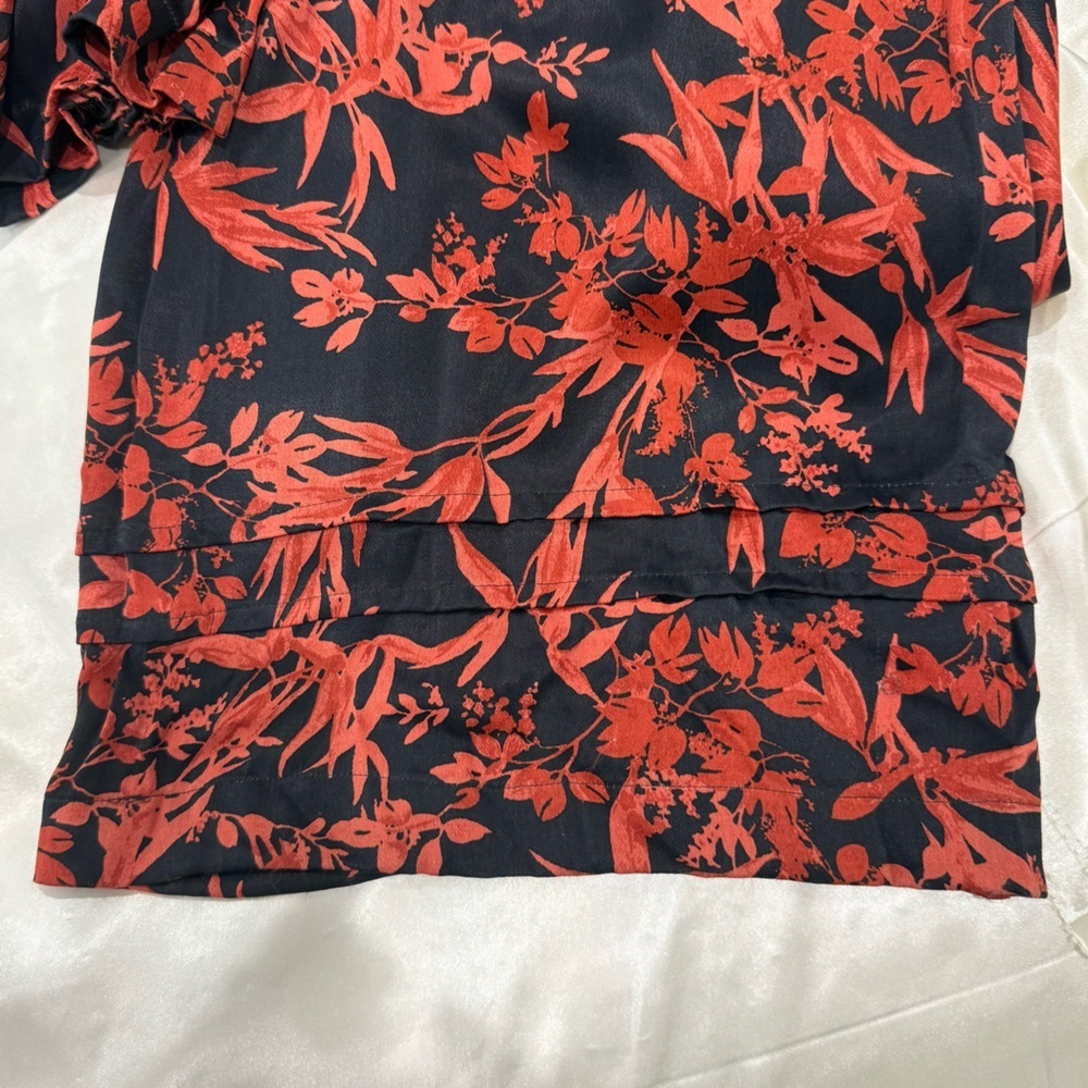 Anthropologie The Somerset Floral Jumpsuit Satin Red Small Wedding Festival Chic - Picture 13 of 15